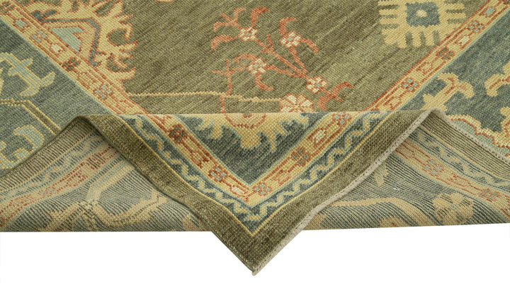 11x13 Hand-Knotted Wool Oushak Rug - 33712