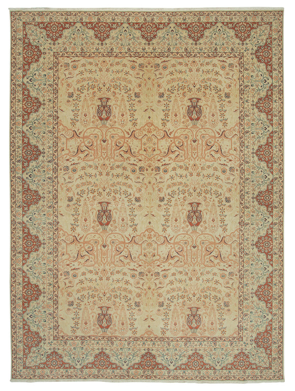 10x14 Beige Oushak Rug - 33758