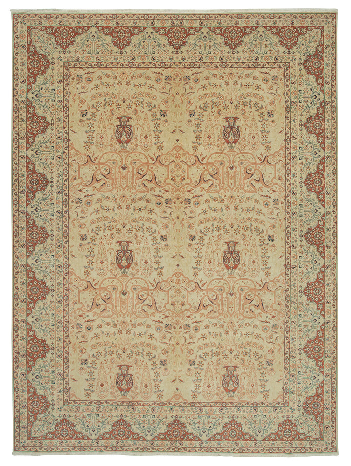 10x14 Beige Oushak Rug - 33758