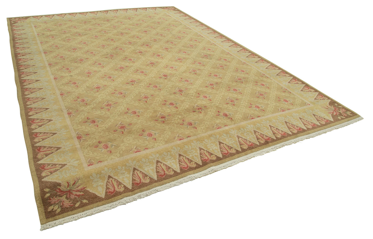 9x13 Beige Oushak Rug - 33760