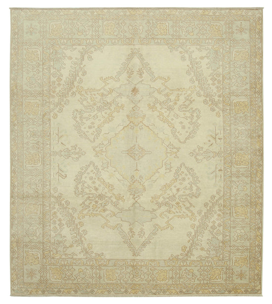 8x9 Beige Oushak Rug - 33789