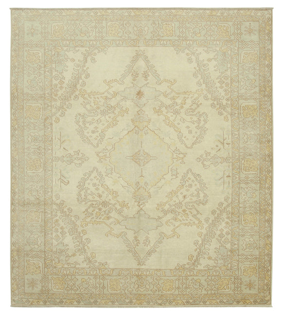 8x9 Beige Oushak Rug - 33789