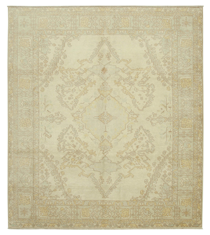 8x9 Beige Oushak Rug - 33789