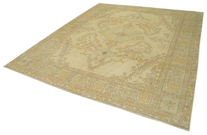 8x9 Beige Oushak Rug - 33789