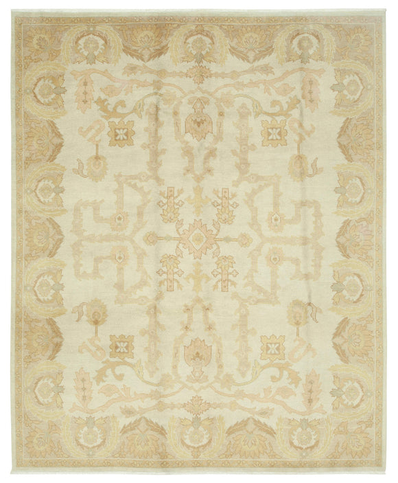 8x10 Beige Oushak Rug - 33798