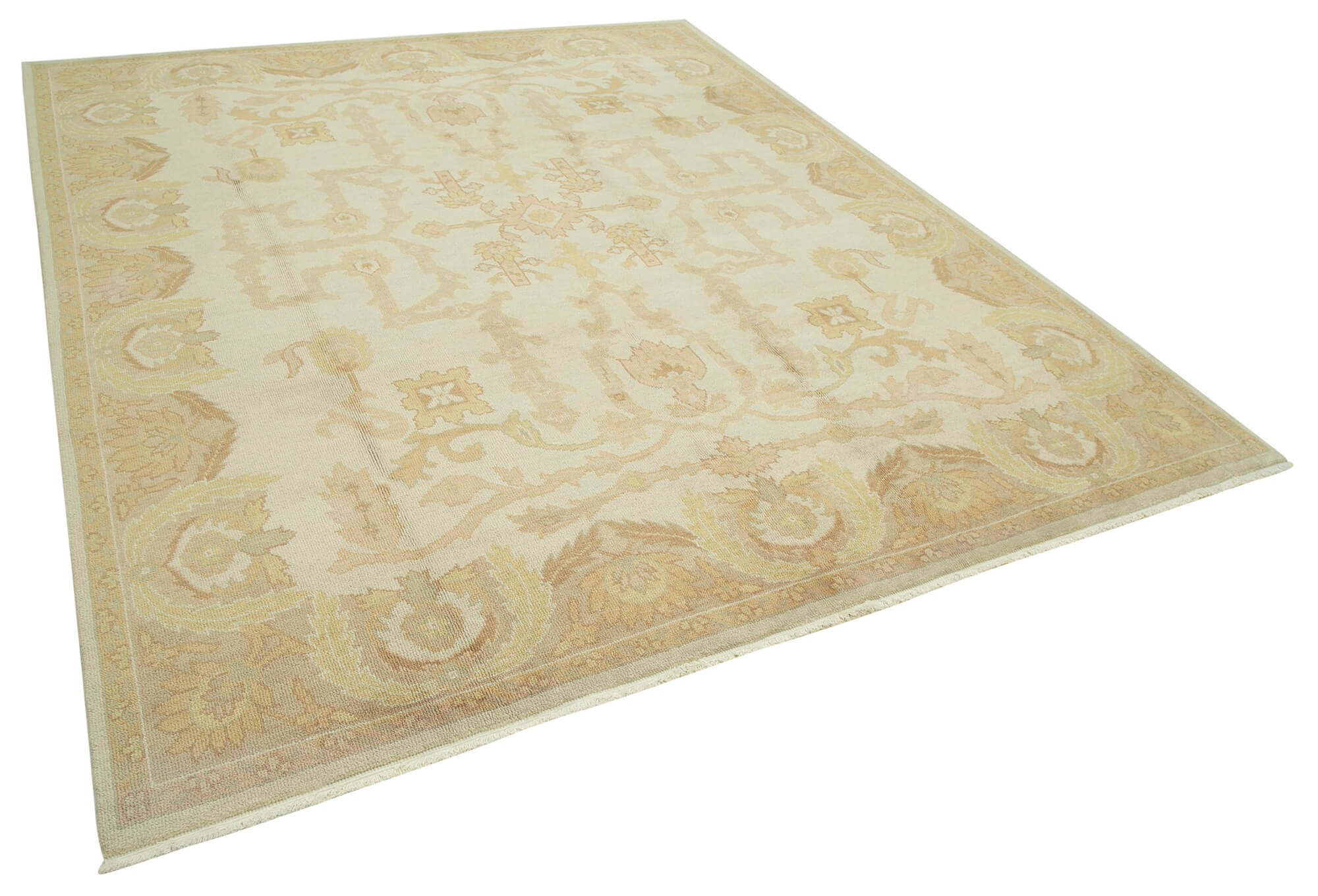 8x10 Beige Oushak Rug - 33798
