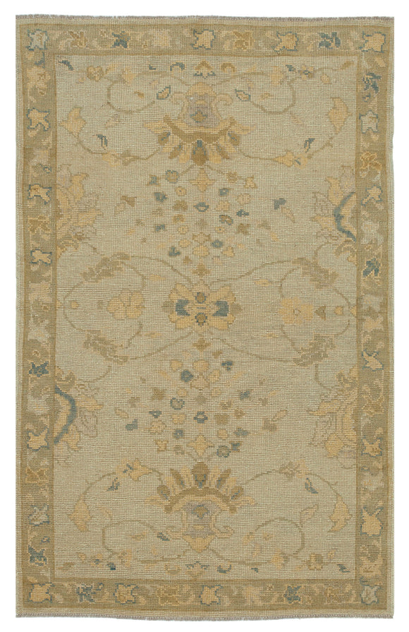4x6 Beige Oushak Rug - 33801