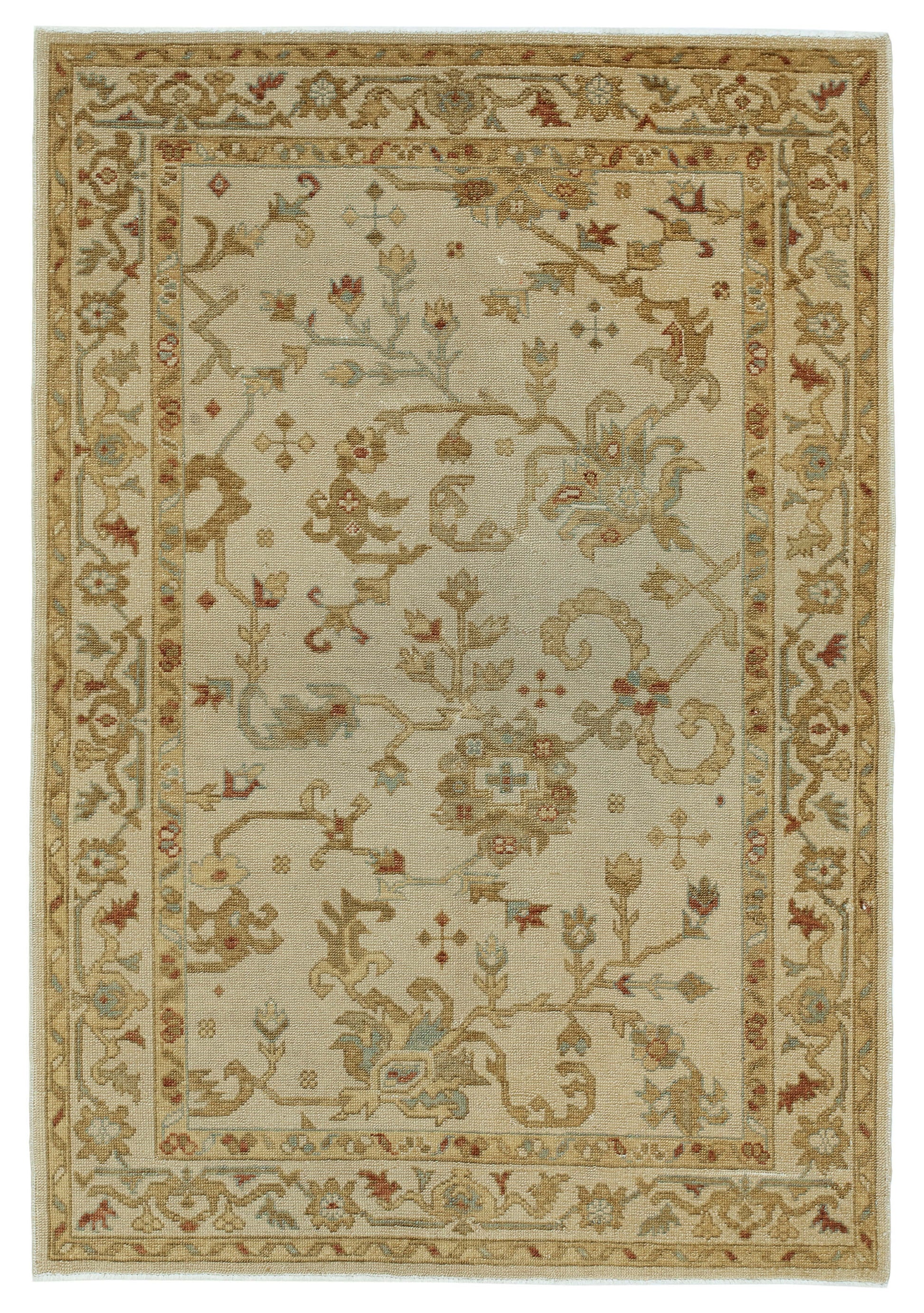 4x6 Beige Oushak Rug - 33806