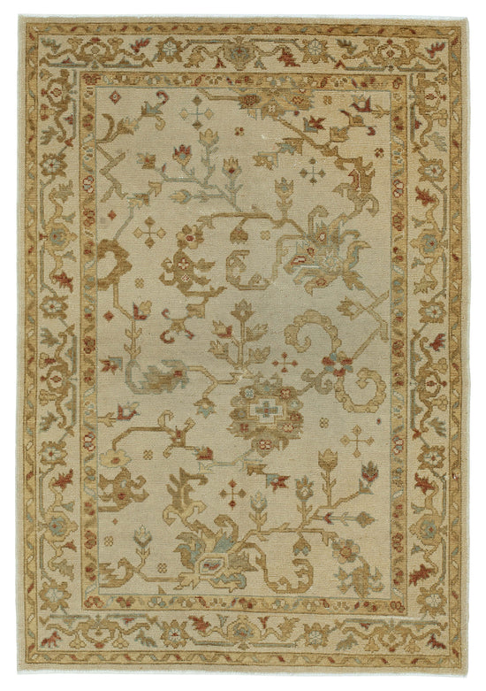 4x6 Beige Oushak Rug - 33806