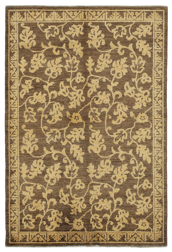 4x6 Brown Oushak Rug - 33811