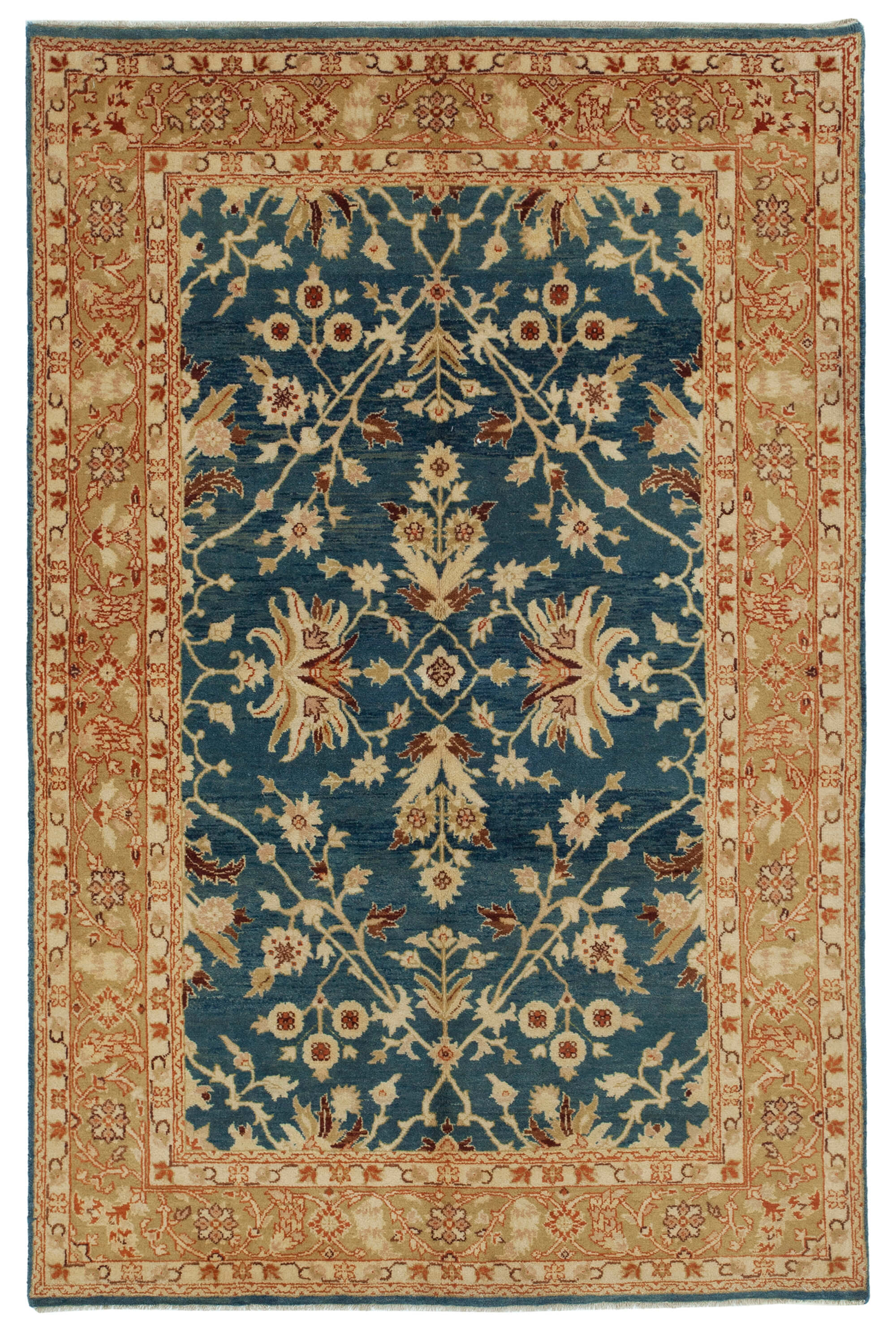 4x6 Blue Oushak Rug - 33817