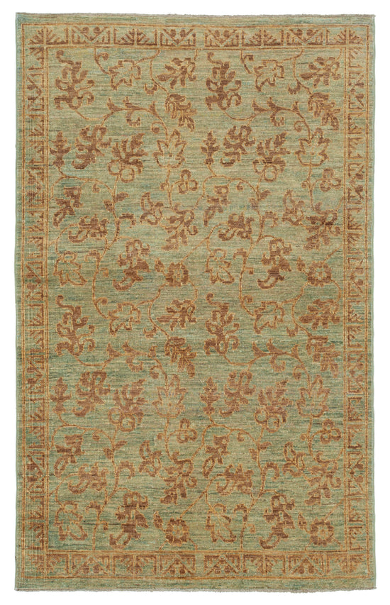4x6 Green Oushak Rug - 33836