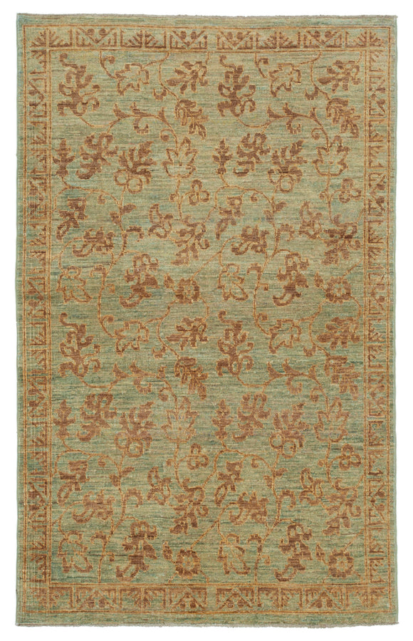 4x6 Green Oushak Rug - 33836