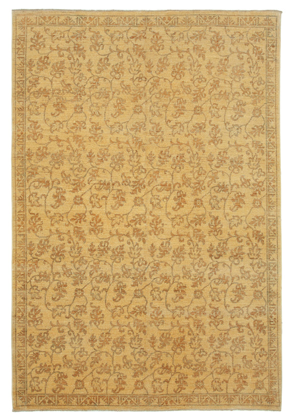 6x9 Yellow Oushak Rug - 33837