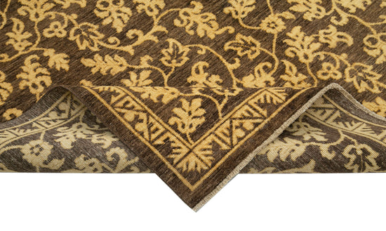 6x9 Brown Oushak Rug - 33842