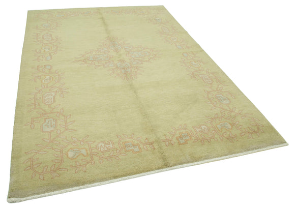 6x9 Green Oushak Rug - 33844