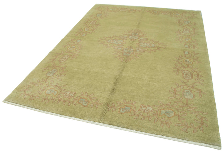 6x9 Green Oushak Rug - 33844