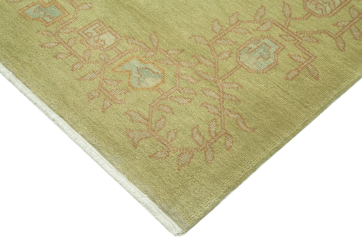 6x9 Green Oushak Rug - 33844
