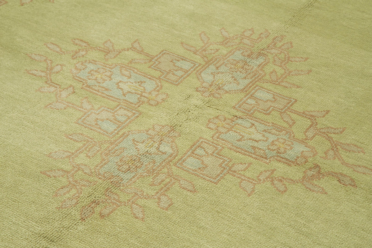 6x9 Green Oushak Rug - 33844