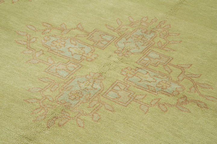 6x9 Green Oushak Rug - 33844