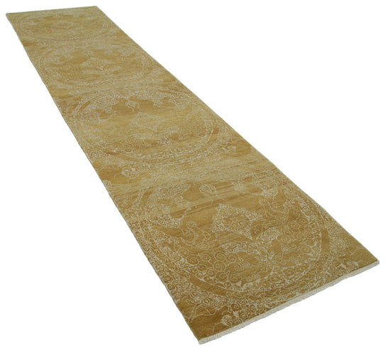 3x12 Yellow Oushak Runner Rug - 33859