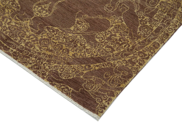 3x12 Brown Oushak Runner Rug - 33861