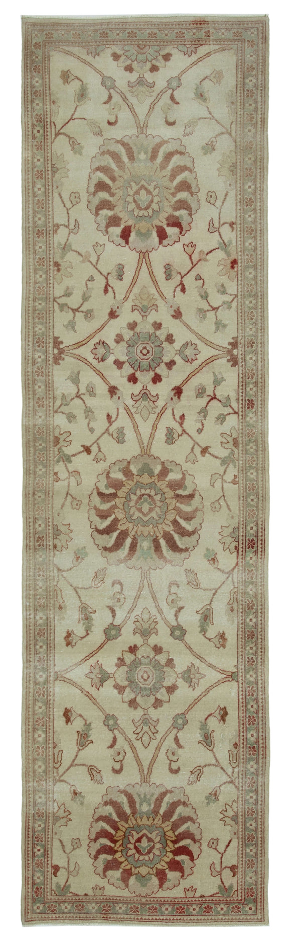 3x10 Beige Oushak Runner Rug - 33871