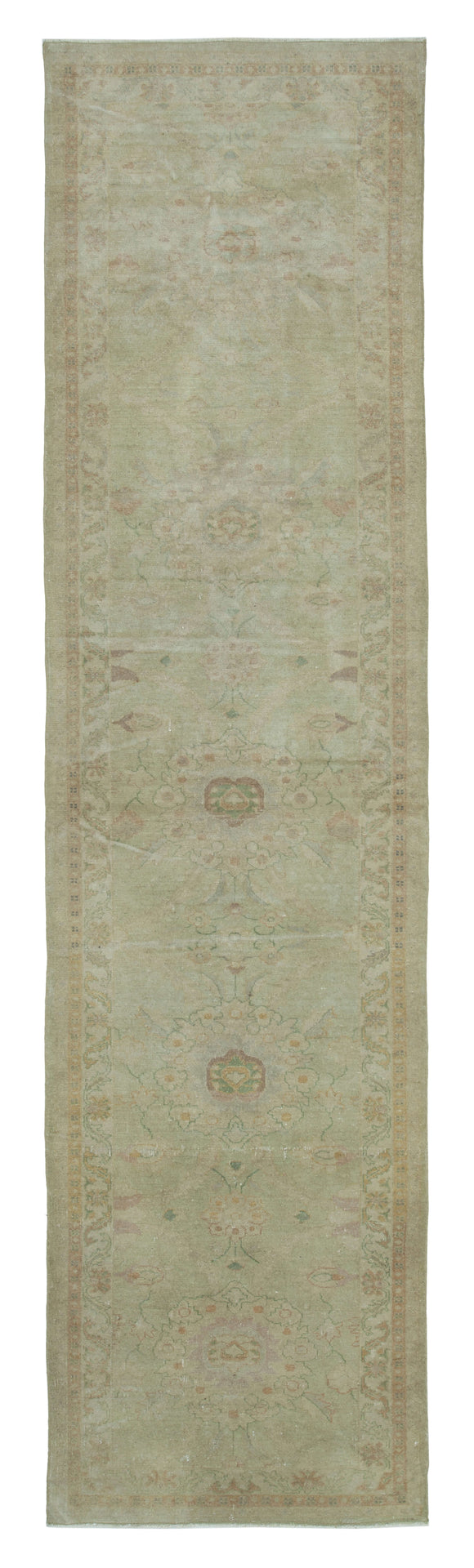3x11 Beige Oushak Runner Rug - 33874