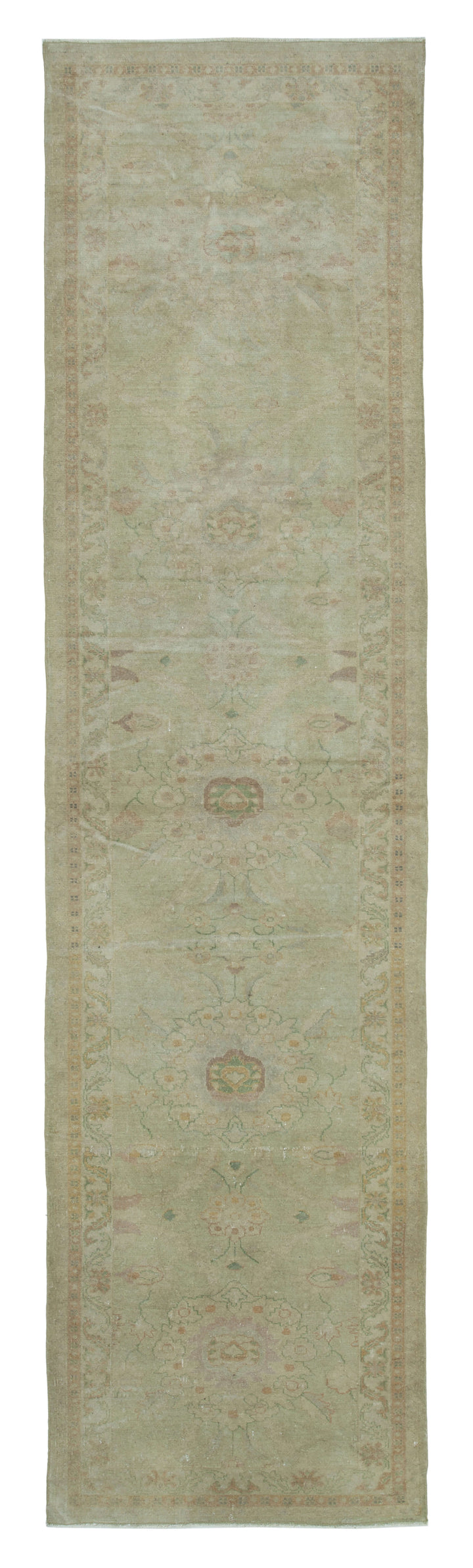 3x11 Beige Oushak Runner Rug - 33874