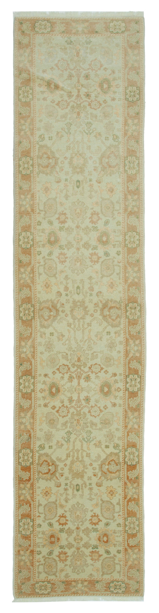 3x12 Beige Oushak Runner Rug - 33886
