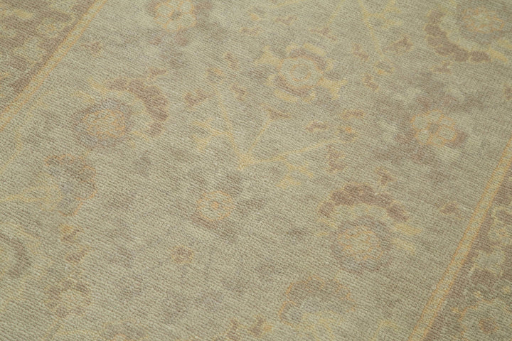 3x12 Beige Oushak Runner Rug - 33895