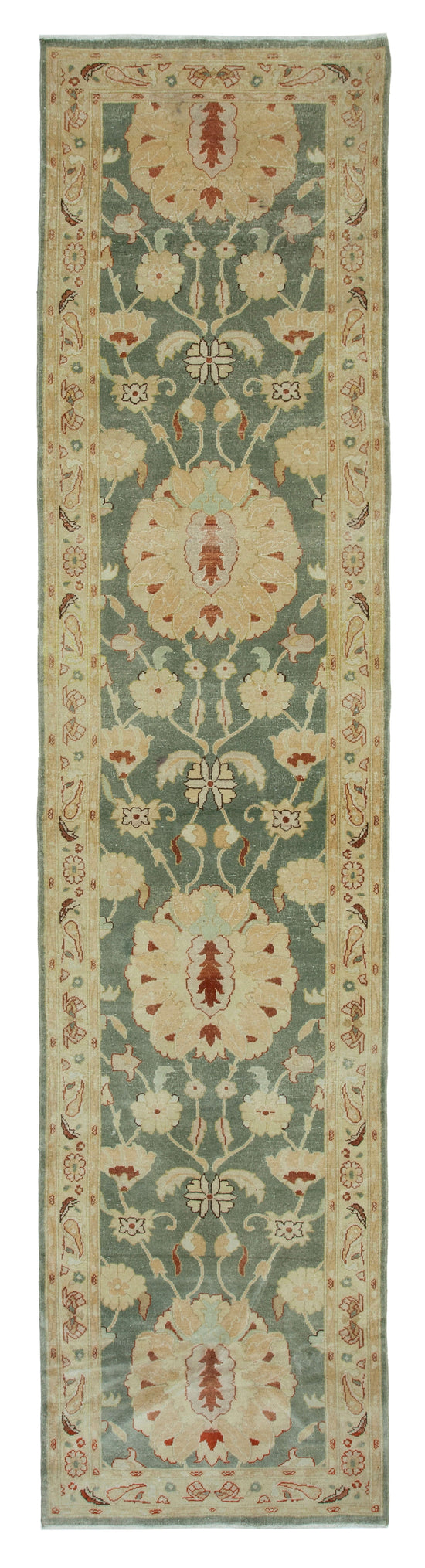 3x12 Beige Oushak Runner Rug - 33911