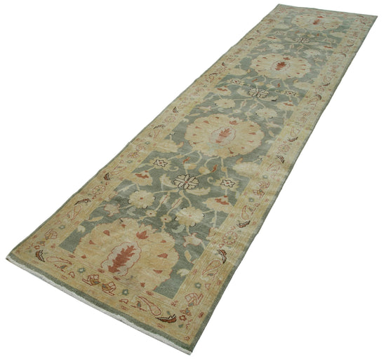 3x12 Beige Oushak Runner Rug - 33911