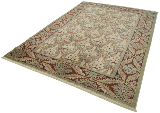 6x9 Beige Oushak Rug - 33931