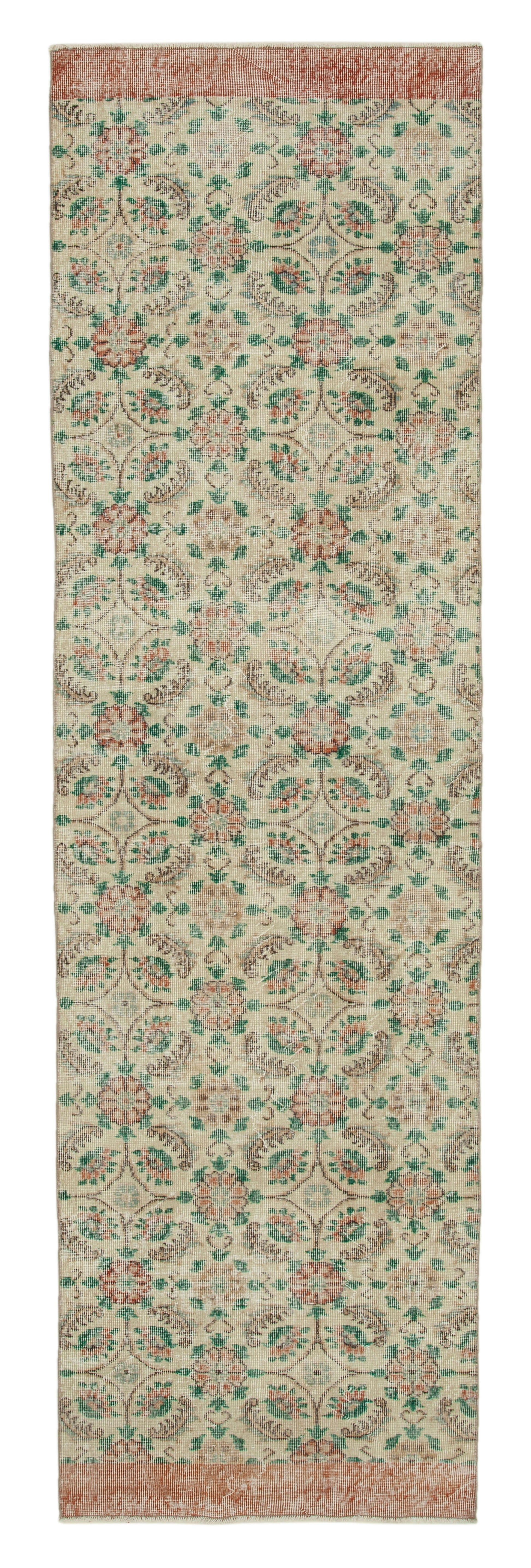 3x10 Beige Overdyed Runner Rug - 34268