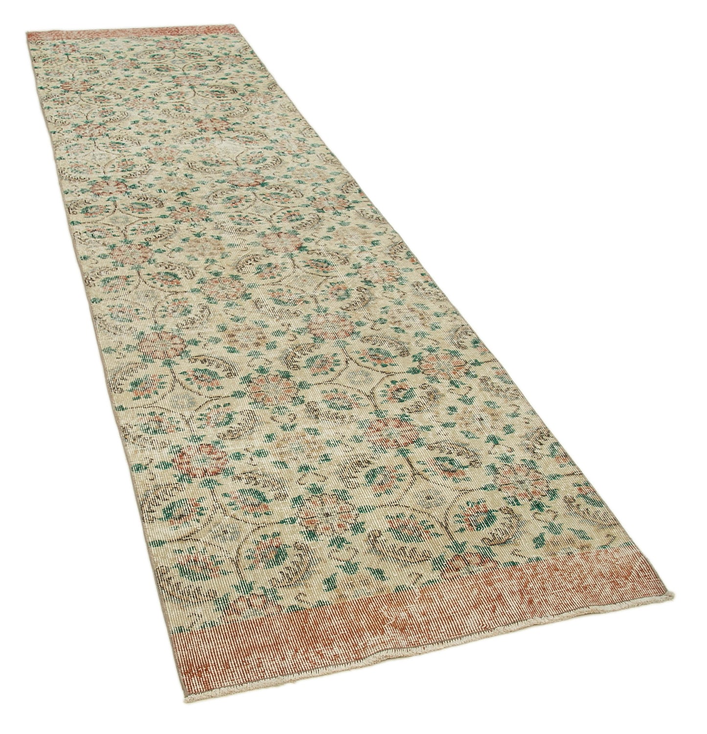 3x10 Beige Overdyed Runner Rug - 34268