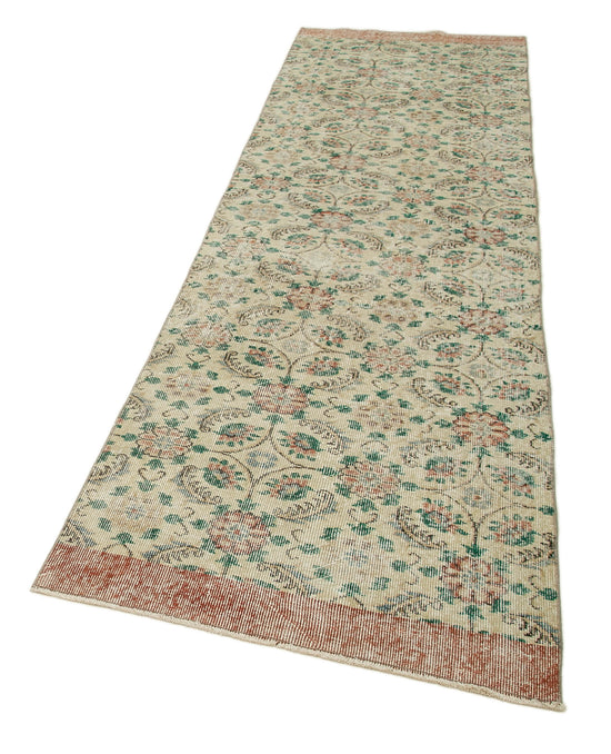 3x10 Beige Overdyed Runner Rug - 34268