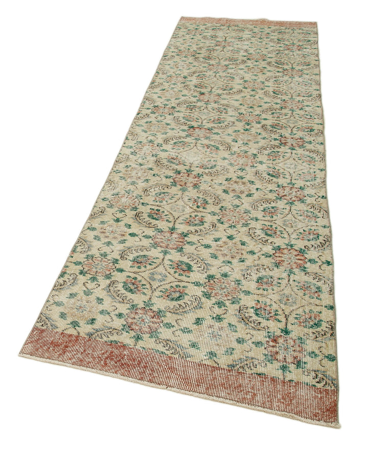 3x10 Beige Overdyed Runner Rug - 34268