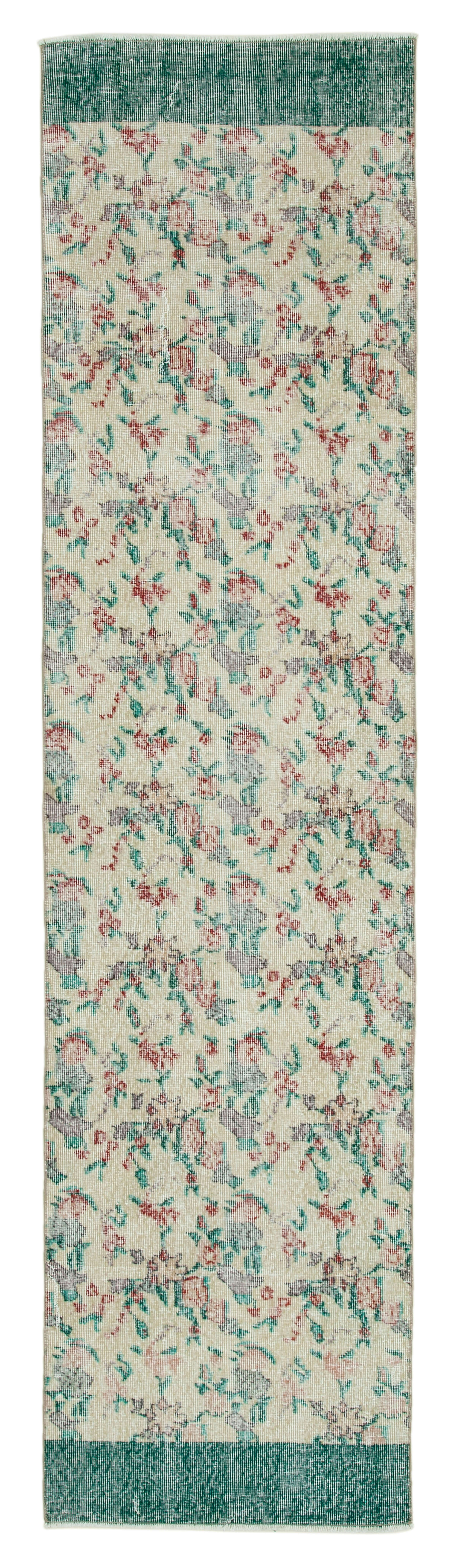 2x10 Beige Overdyed Runner Rug - 34270