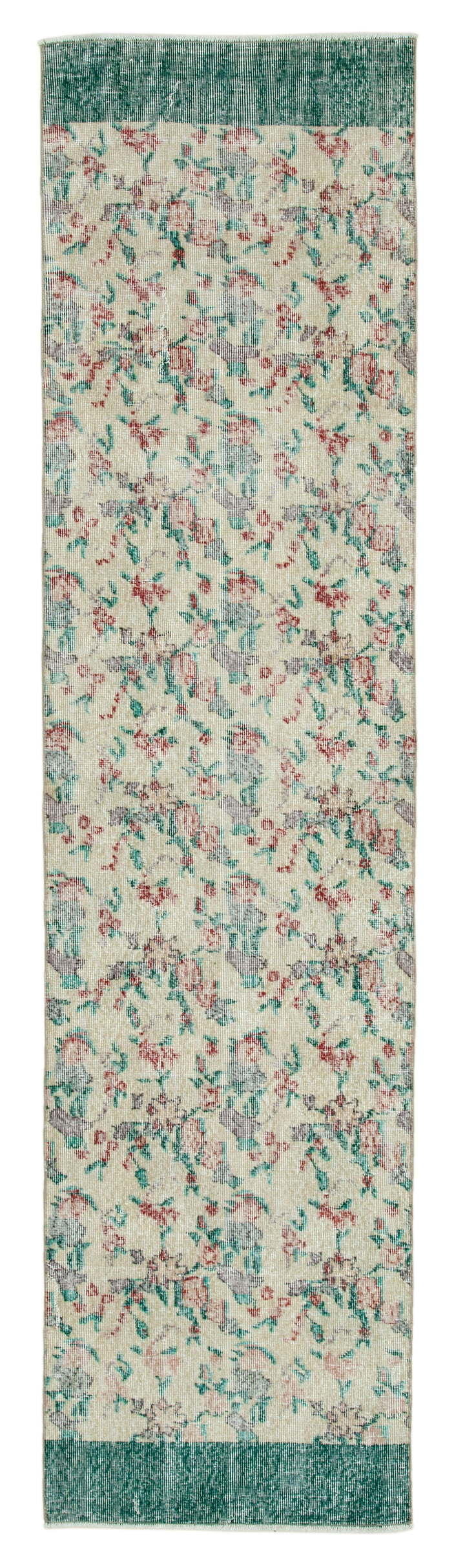 2x10 Beige Overdyed Runner Rug - 34270