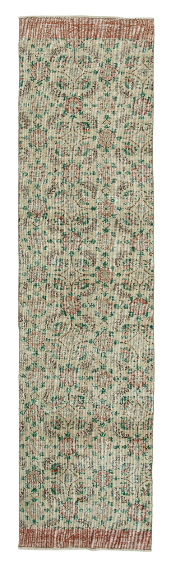 3x10 Beige Overdyed Runner Rug - 34272