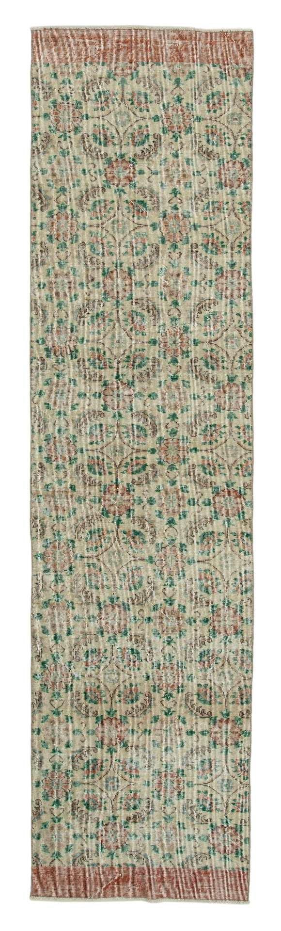3x10 Beige Overdyed Runner Rug - 34272