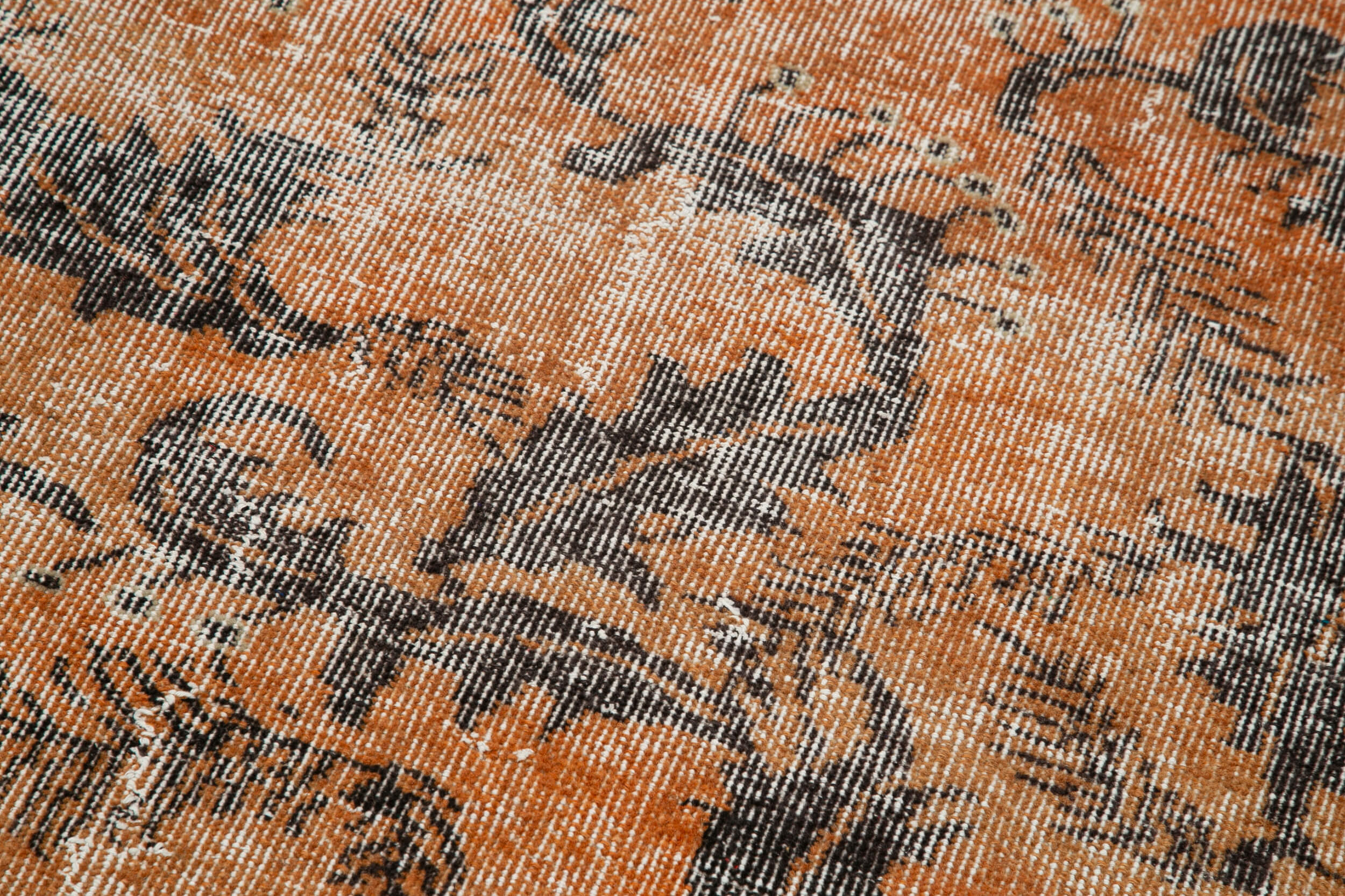 3x9 Orange Overdyed Runner Rug - 34303
