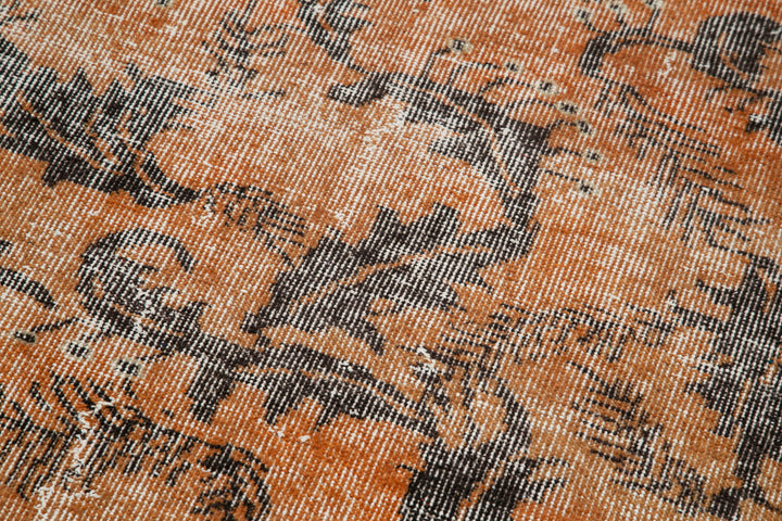 3x9 Orange Overdyed Runner Rug - 34303