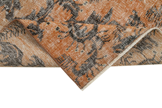 3x9 Orange Overdyed Runner Rug - 34303