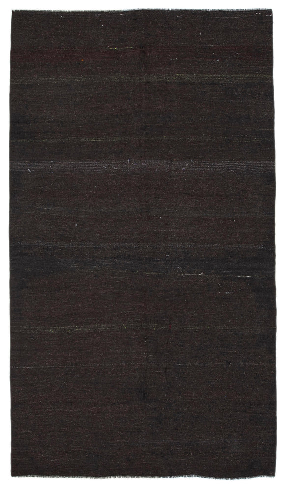 5x9 Brown Vintage Turkish Kilim Rug - 34312