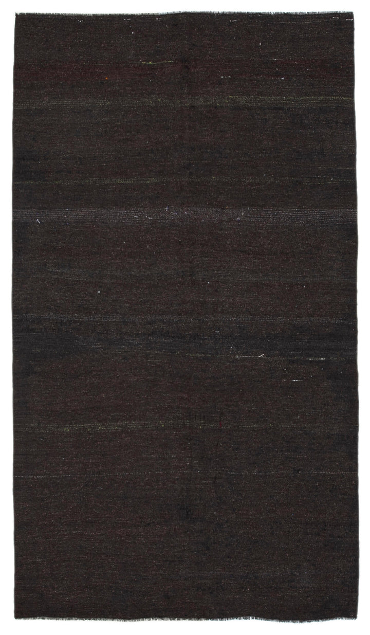 5x9 Brown Vintage Turkish Kilim Rug - 34312