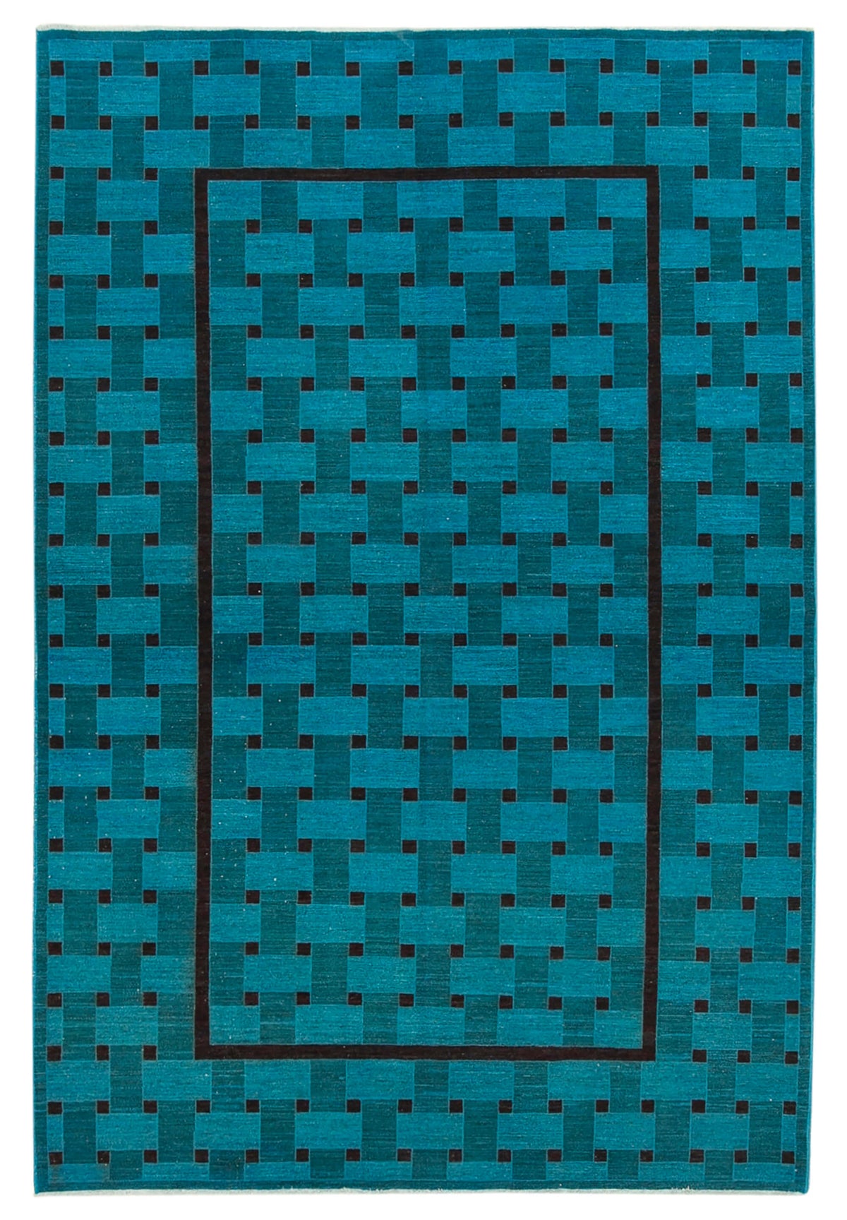 6x9 Blue Oushak Rug - 34363