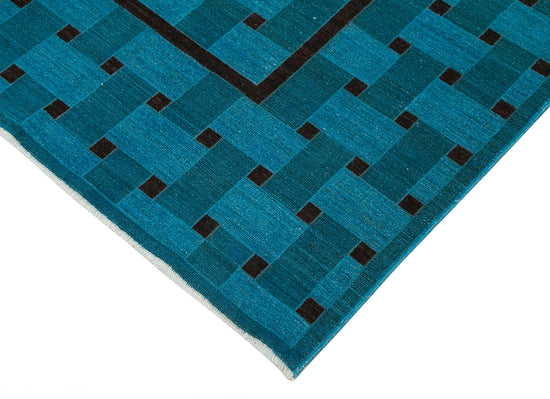 6x9 Blue Oushak Rug - 34363