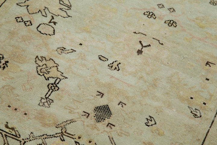 3x12 Beige Oushak Runner Rug - 34387